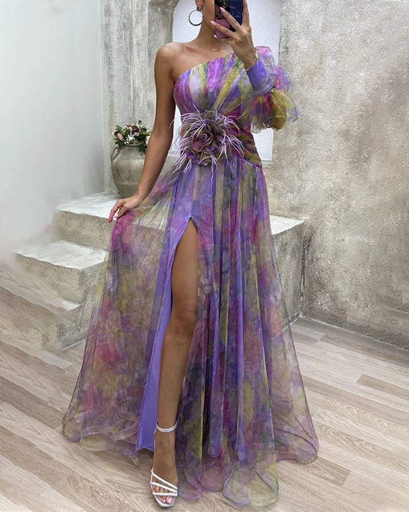 Lina – Vestido de Manga Larga Elegante y Cómodo